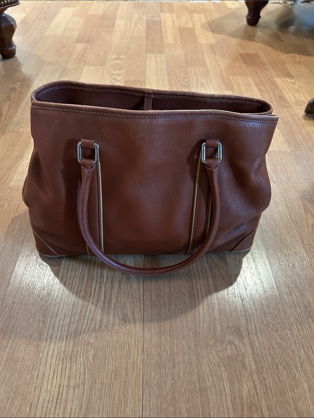 Coach Brown Leather Satchel Tote